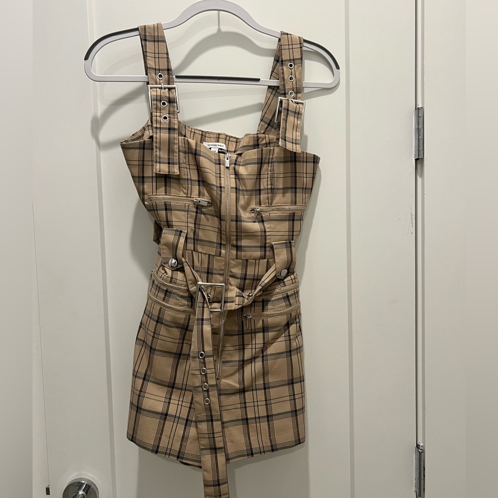 Weworewhat Plaid Overalls - image 4